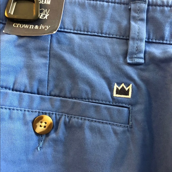 Men’s Crown & Ivy Blue Shorts Size 34 NWT - Picture 2 of 7